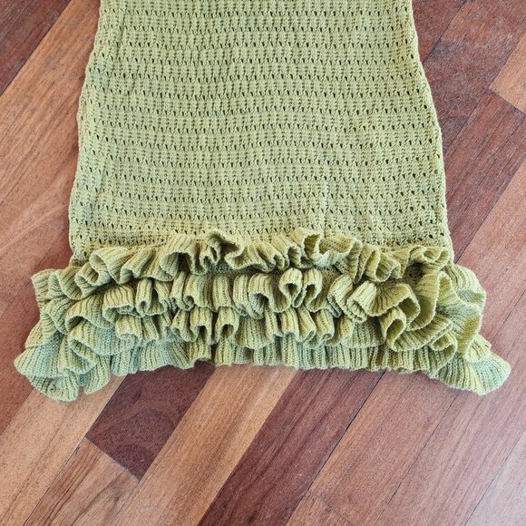 SHEIN Green Knitted Cha Cha Dress Size Medium - Picture 10 of 16